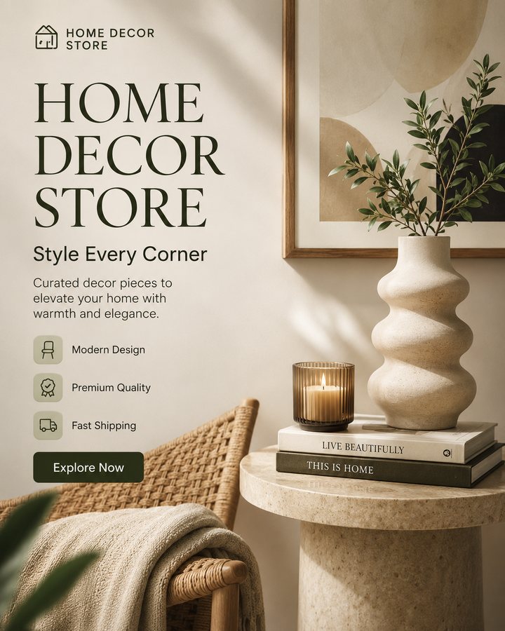 Home decor hooks and copy